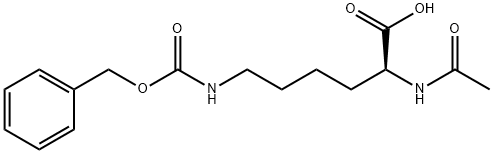 N-乙酰基-N'-CBZ-L-赖氨酸 结构式