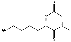 (S)-2-乙酰胺基-6-氨基-N-甲基己酰胺 结构式