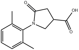 1-(2,6-二甲基-苯基)-5-氧代-吡咯烷-3-羧酸 结构式