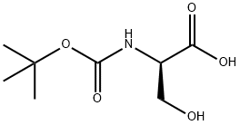 Boc-D-丝氨酸 结构式