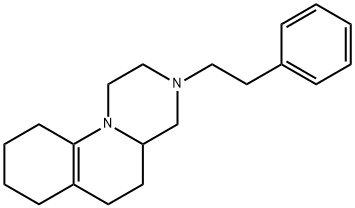 2,3,4,4a,5,6,7,8,9,10-Decahydro-3-phenethyl-1H-pyrazino[1,2-a]quinoline 结构式