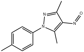 3,5-Dimethyl-4-nitroso-1-(p-tolyl)-1H-pyrazole 结构式