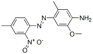2-Methoxy-5-methyl-4-[(4-methyl-2-nitrophenyl)azo]aniline 结构式