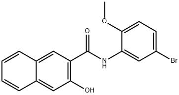 N-(5-Bromo-2-methoxyphenyl)-3-hydroxy-2-naphthamide 结构式