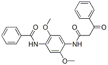 N-(4-benzamido-2,5-dimethoxyphenyl)-3-oxo-3-phenylpropionamide  结构式