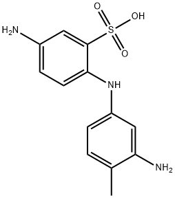 5-Amino-2-[(3-amino-4-methylphenyl)amino]benzenesulfonic acid 结构式