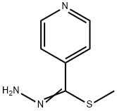 4-Pyridinecarbohydrazonothioic acid methyl ester 结构式