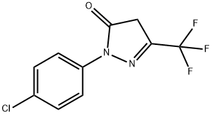 2-(4-chlorophenyl)-5-(trifluoromethyl)-2,4-dihydro-3H-pyrazol-3-one 结构式
