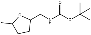 Carbamic acid, [(tetrahydro-5-methyl-2-furanyl)methyl]-, 1,1-dimethylethyl ester 结构式