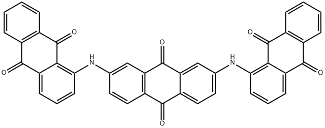 2,7-Bis[(9,10-dihydro-9,10-dioxoanthracen-1-yl)amino]-9,10-anthracenedione 结构式