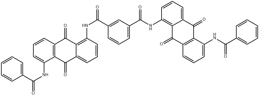 N,N'-bis[5-(benzoylamino)-9,10-dihydro-9,10-dioxo-1-anthryl]isophthaldiamide  结构式