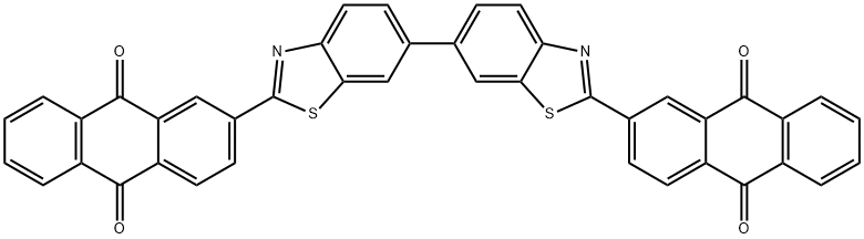 2,2'-(6,6'-Bibenzothiazole-2,2'-diyl)bis(9,10-anthraquinone) 结构式
