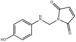 1H-Pyrrole-2,5-dione, 1-[[(4-hydroxyphenyl)amino]methyl]- (9CI) 结构式