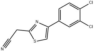 2-[4-(3,4-二氯苯基)-1,3-噻唑-2-基]乙腈 结构式