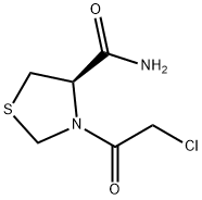 4-Thiazolidinecarboxamide, 3-(chloroacetyl)-, (4R)- (9CI) 结构式