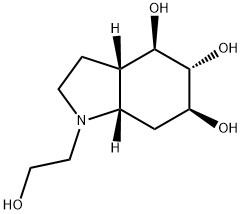 1H-Indole-4,5,6-triol, octahydro-1-(2-hydroxyethyl)-, (3aS,4R,5R,6S,7aS)- (9CI) 结构式