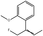 Benzene, 1-[1-(fluoromethyl)-1-propenyl]-2-methoxy- (9CI) 结构式