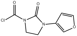 1-Imidazolidinecarbonyl chloride, 3-(3-furanyl)-2-oxo- (9CI) 结构式