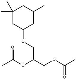 3-[(3,3,5-Trimethylcyclohexyl)oxy]-1,2-propanediol 1,2-diacetate 结构式
