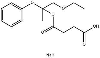 4-(2-Ethoxy-1-methyl-1-phenoxyethoxy)-4-oxobutyric acid sodium salt 结构式