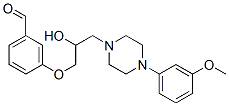 3-[2-Hydroxy-3-[4-(3-methoxyphenyl)-1-piperazinyl]propoxy]benzaldehyde 结构式