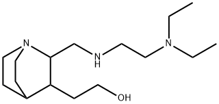 2-[[2-(Diethylamino)ethyl]aminomethyl]-3-quinuclidineethanol 结构式