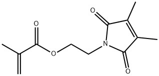 2-(2,5-dihydro-3,4-dimethyl-2,5-dioxo-1H-pyrrol-1-yl)ethyl methacrylate 结构式