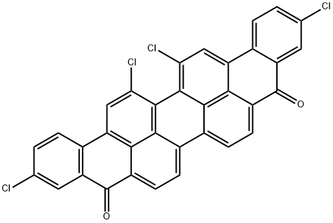 3,12,16,17-tetrachloroviolanthrene-5,10-dione  结构式