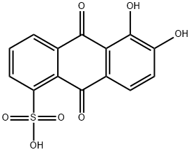 茜素-5-磺酸(含单钾盐) 结构式