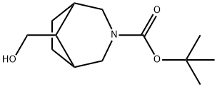 1-Boc-3-azabicyclo[3.2.1]octane-8-Methanol 结构式