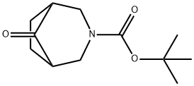 叔丁基 8-氧代-3-氮杂双环[3.2.1]辛烷-3-甲酸酯 结构式
