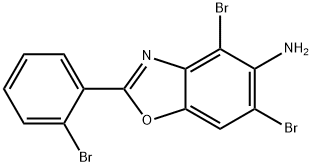4,6-DIBROMO-2-(2-BROMOPHENYL)-1,3-BENZOXAZOL-5-AMINE 结构式