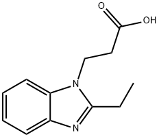 1H-Benzimidazole-1-propanoicacid,2-ethyl-(9CI) 结构式