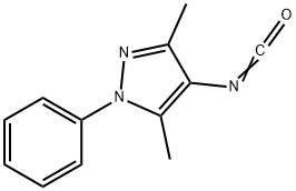 4-ISOCYANATO-3,5-DIMETHYL-1-PHENYL-1H-PYRAZOLE 结构式