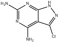 1H-Pyrazolo[3,4-d]pyrimidine-4,6-diamine, 3-chloro- 结构式