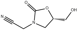 3-Oxazolidineacetonitrile,5-(hydroxymethyl)-2-oxo-,(5S)-(9CI) 结构式
