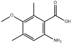 Benzoic acid, 6-amino-3-methoxy-2,4-dimethyl- (9CI) 结构式