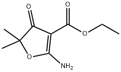 3-Furancarboxylicacid,2-amino-4,5-dihydro-5,5-dimethyl-4-oxo-,ethylester 结构式