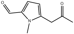 1H-Pyrrole-2-carboxaldehyde,1-methyl-5-(2-oxopropyl)-(9CI) 结构式