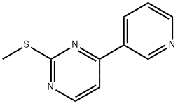 2-METHYLTHIO-4-PYRIDIN-3-YL-PYRIMIDINE 结构式