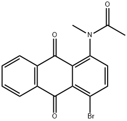 1-bromo-4-(N-methylacetamido)anthraquinone 结构式