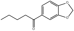 1-(苯并[D][1,3]二氧杂环戊烯-5-基)戊-1-酮 结构式