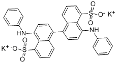BIS -(5,5')-8-ANILINO-1-NAPHTHALENE SULFONIC ACID 结构式