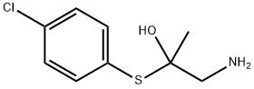 1-Amino-2-[(p-chlorophenyl)thio]-2-propanol 结构式