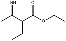 Butanoic  acid,  2-ethyl-3-imino-,  ethyl  ester 结构式