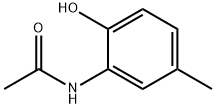 邻乙酰氨基对甲基苯酚 结构式