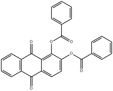 1,2-dihydroxyanthraquinone dibenzoate 结构式