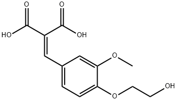 [[4-(2-hydroxyethoxy)-3-methoxyphenyl]methylene]malonic acid 结构式