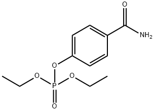 O,O-diethyl O-(4-carbamoylphenyl)phosphate 结构式