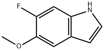 6-氟-5-甲氧基吲哚 结构式